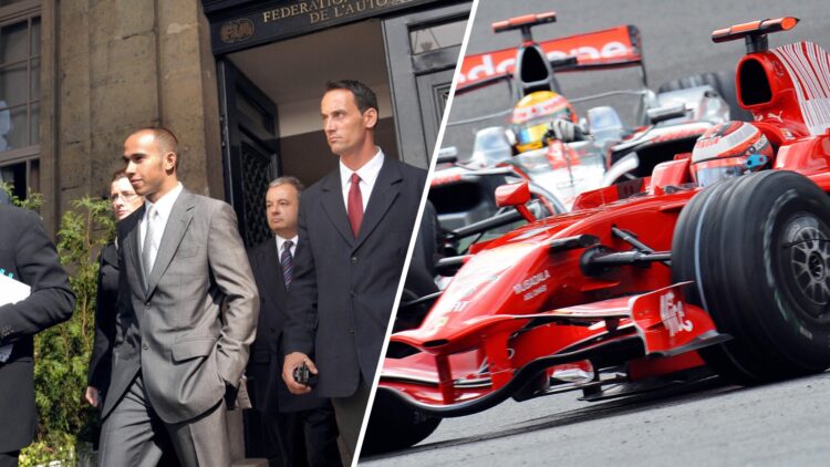 Lewis Hamilton once had a victory taken away from him in Belgium.