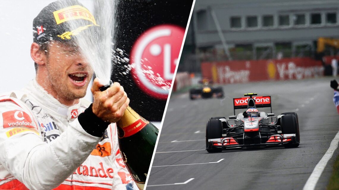 Jenson Button wins the 2011 Canadian Grand Prix.