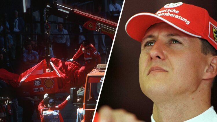 Schumacher's crash in 1999 at the British GP cast doubts in Ferrari.