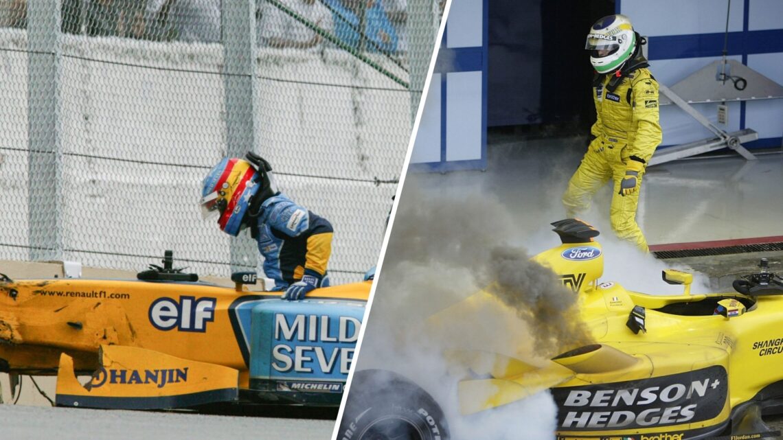 The chaos of the 2003 Brazilian Grand Prix.