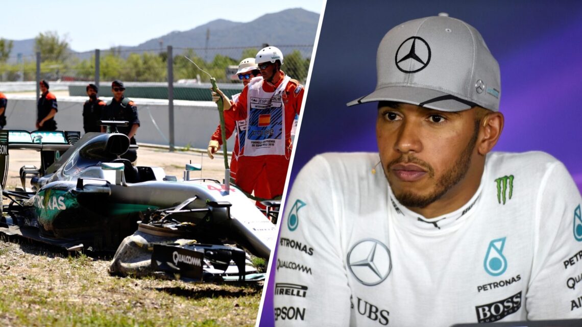 Lewis Hamilton threatened to quit Mercedes after 2016 crash in Spain.