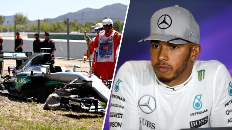 Lewis Hamilton threatened to quit Mercedes after 2016 crash in Spain.