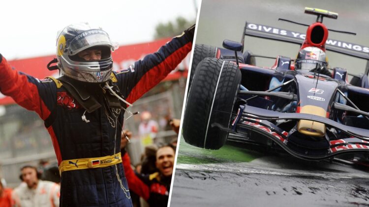 When Vettel won his first race at the 2008 Italian Grand Prix.